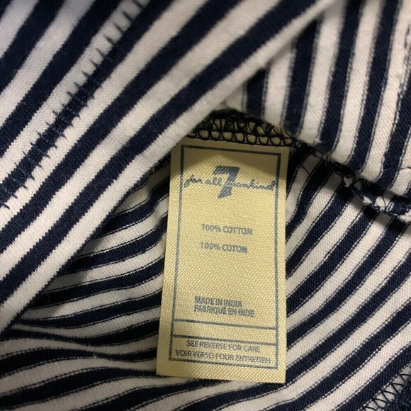 7 For All Mankind Baby Multicolor Stripe Cotton Tee Size 24M - Picture 4 of 4